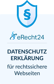 eRecht24 Datenschutz Siegel für rechtssichere Webseiten